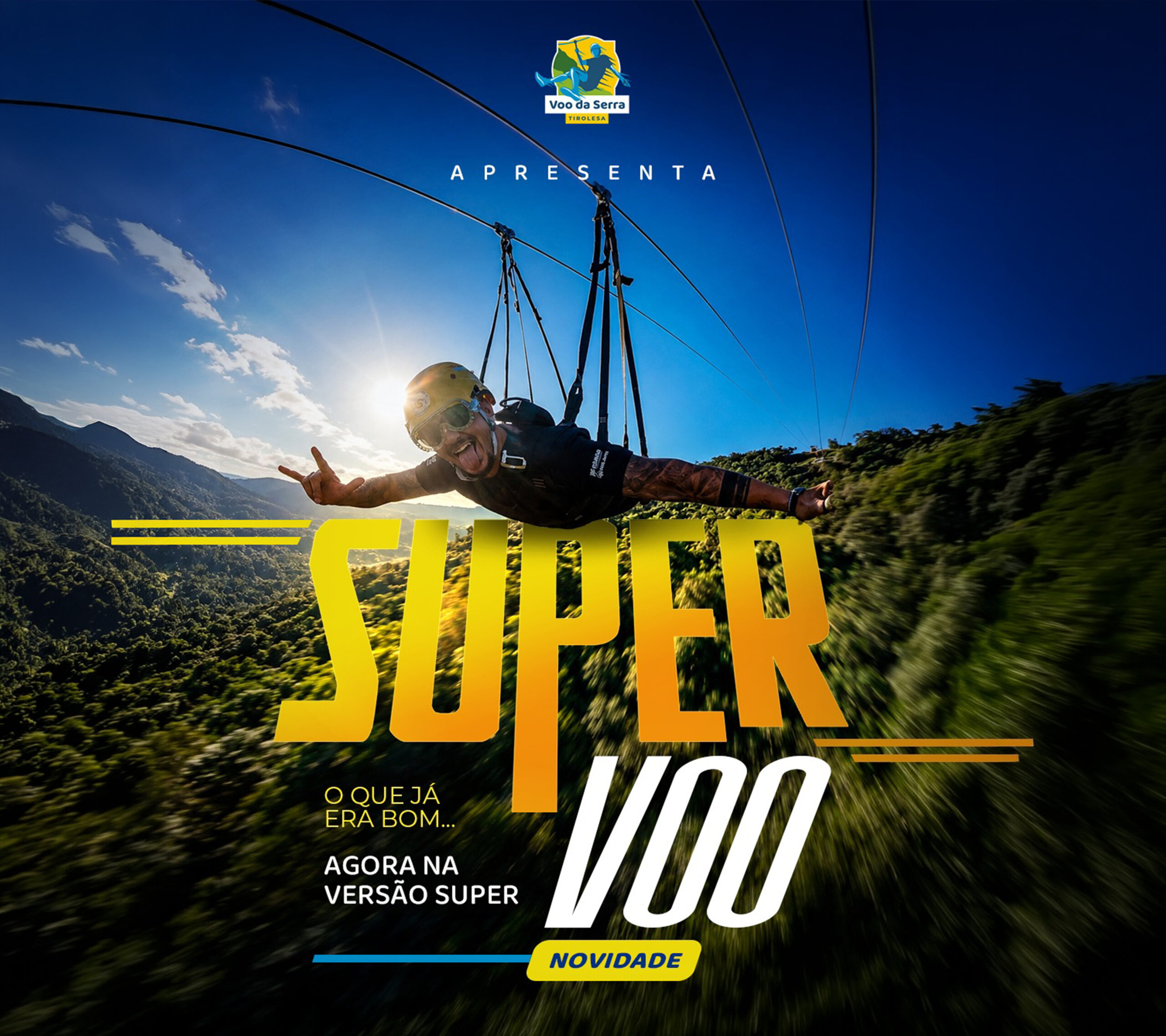 Super Voo da Tirolesa Voo da Serra