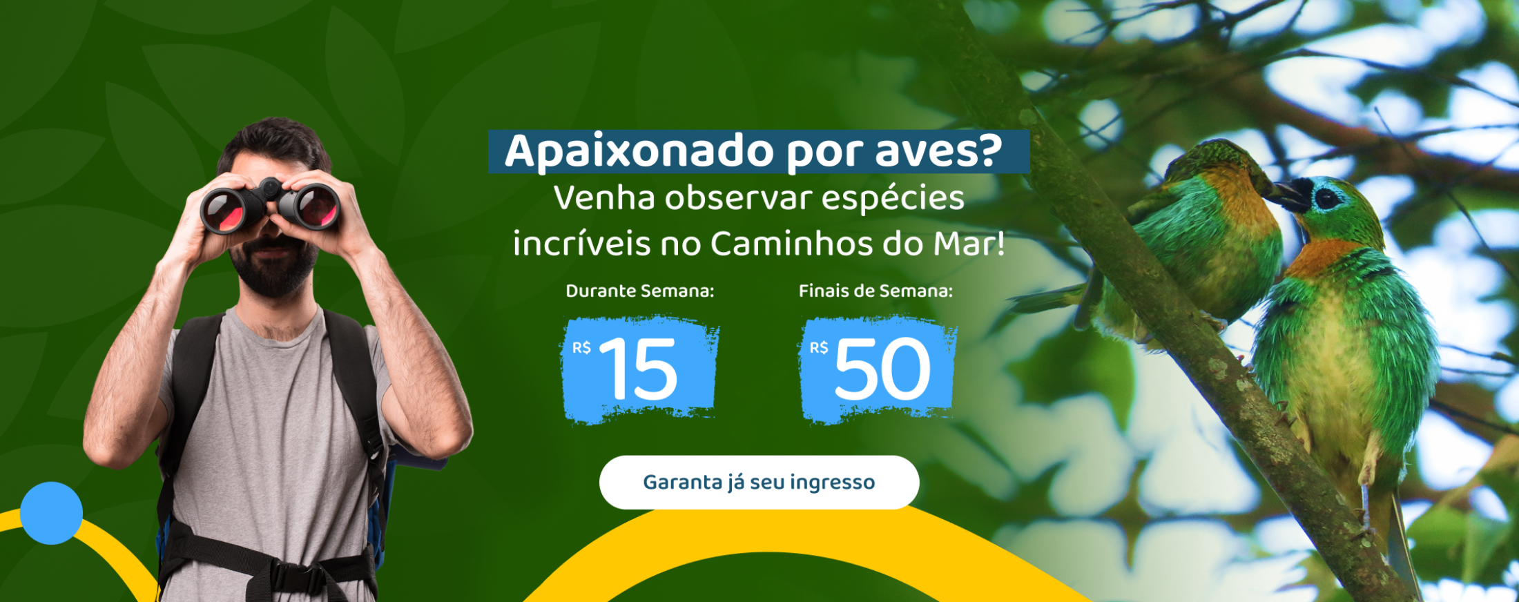Nova tarifa – Observador de Aves